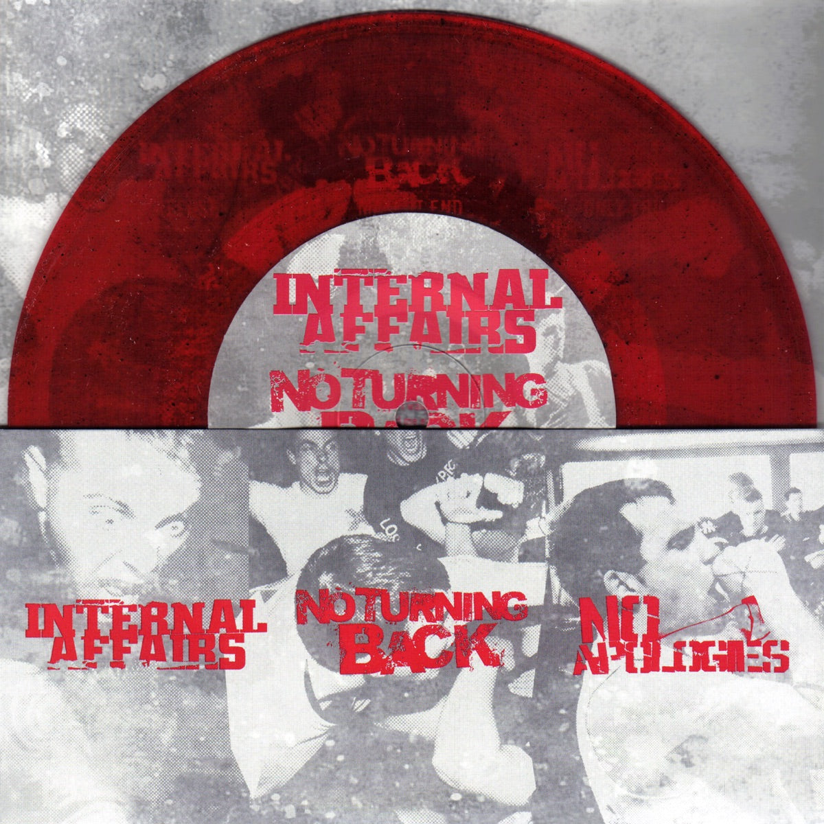 Internal Affairs / No Turning Back / No Apologies – 3 Way Split – original cover artwork (reference image)