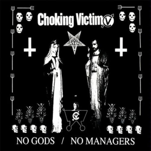 Choking Victim — No Gods/No Managers record artwork