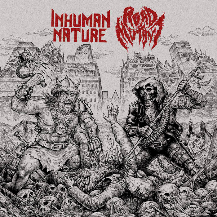 Inhuman Nature / Road Mutant split cover artwork
