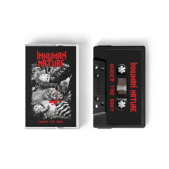 Inhuman Nature – Under the Boot cassette artwork and tape