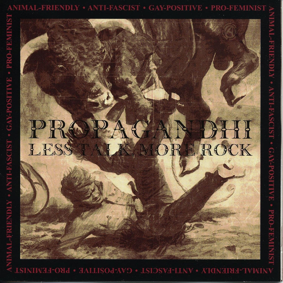 Clean front cover — Propagandhi — Less Talk, More Rock