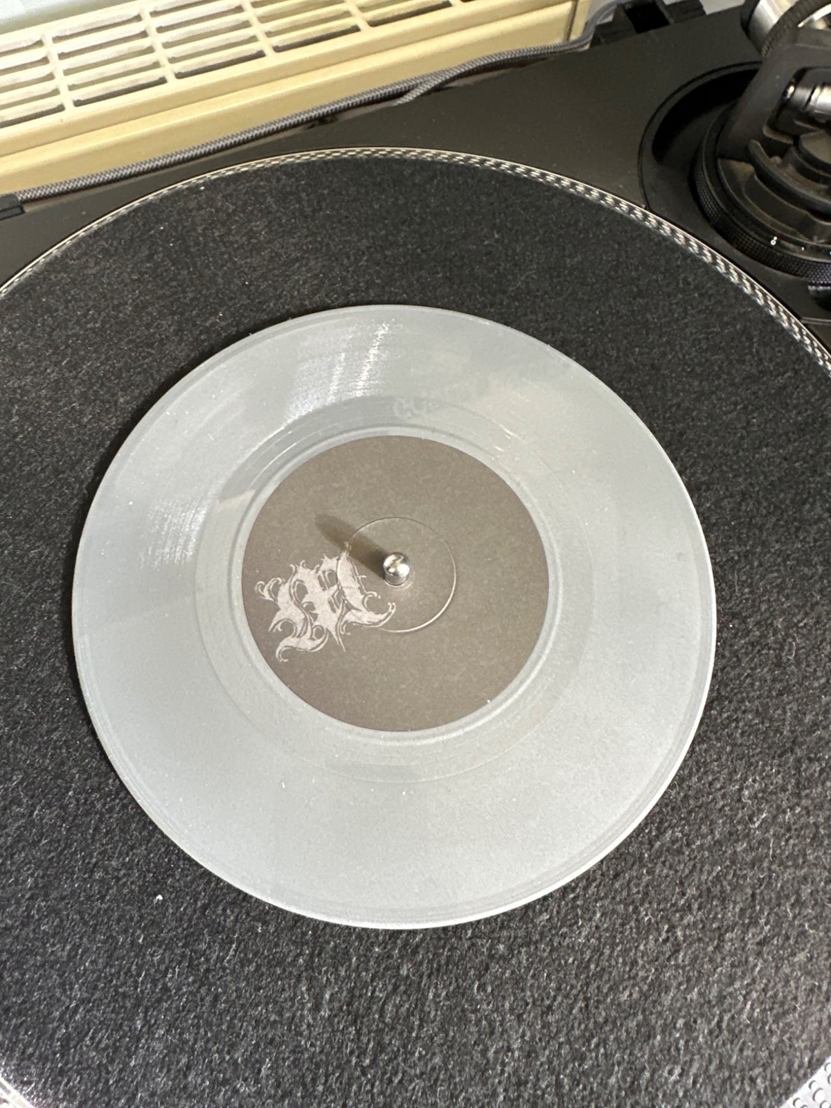 Meltdown clear 7-inch vinyl