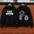OC80 Fuck Reform black hoodie front and back mock-up