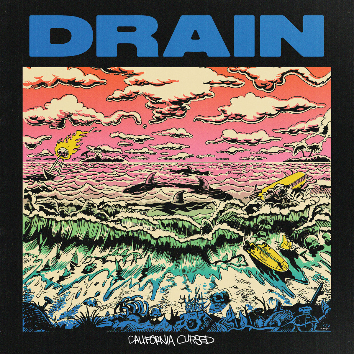 Drain — California Cursed front cover artwork