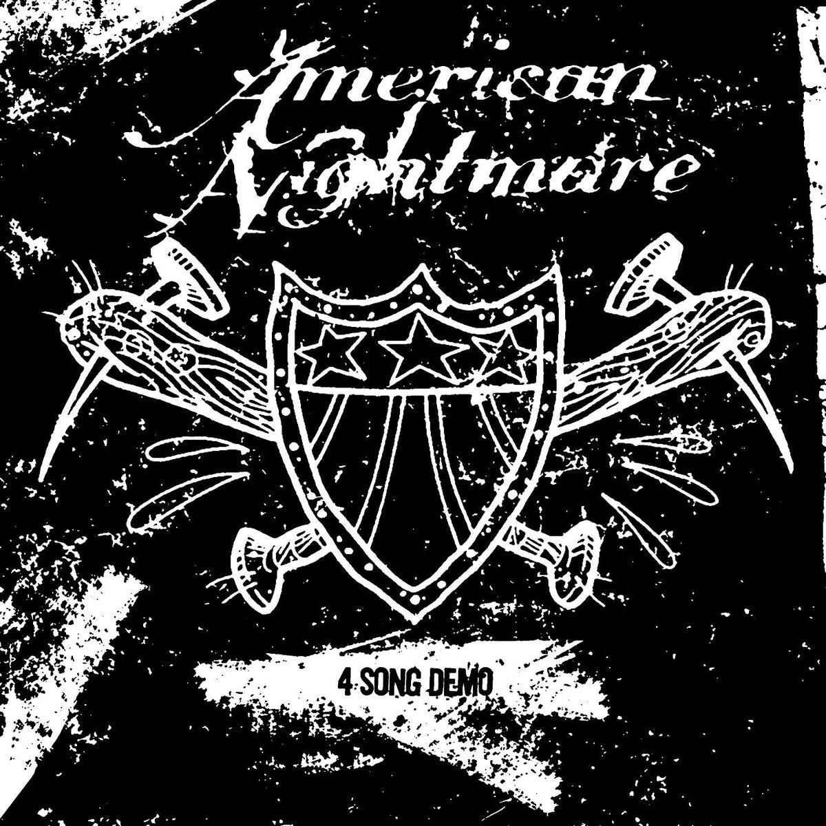 High-resolution clean sleeve artwork for American Nightmare — 4 Song Demo 7-inch vinyl