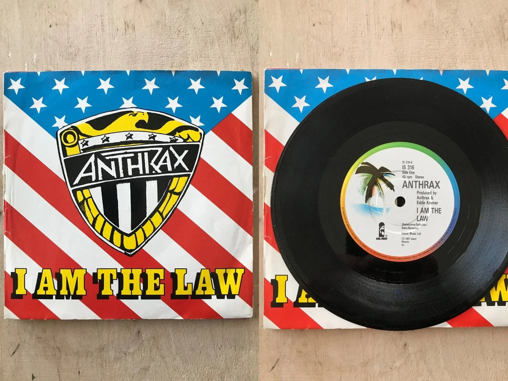 Anthrax – I Am the Law | Vinilo de 7 pulgadas (Usado)