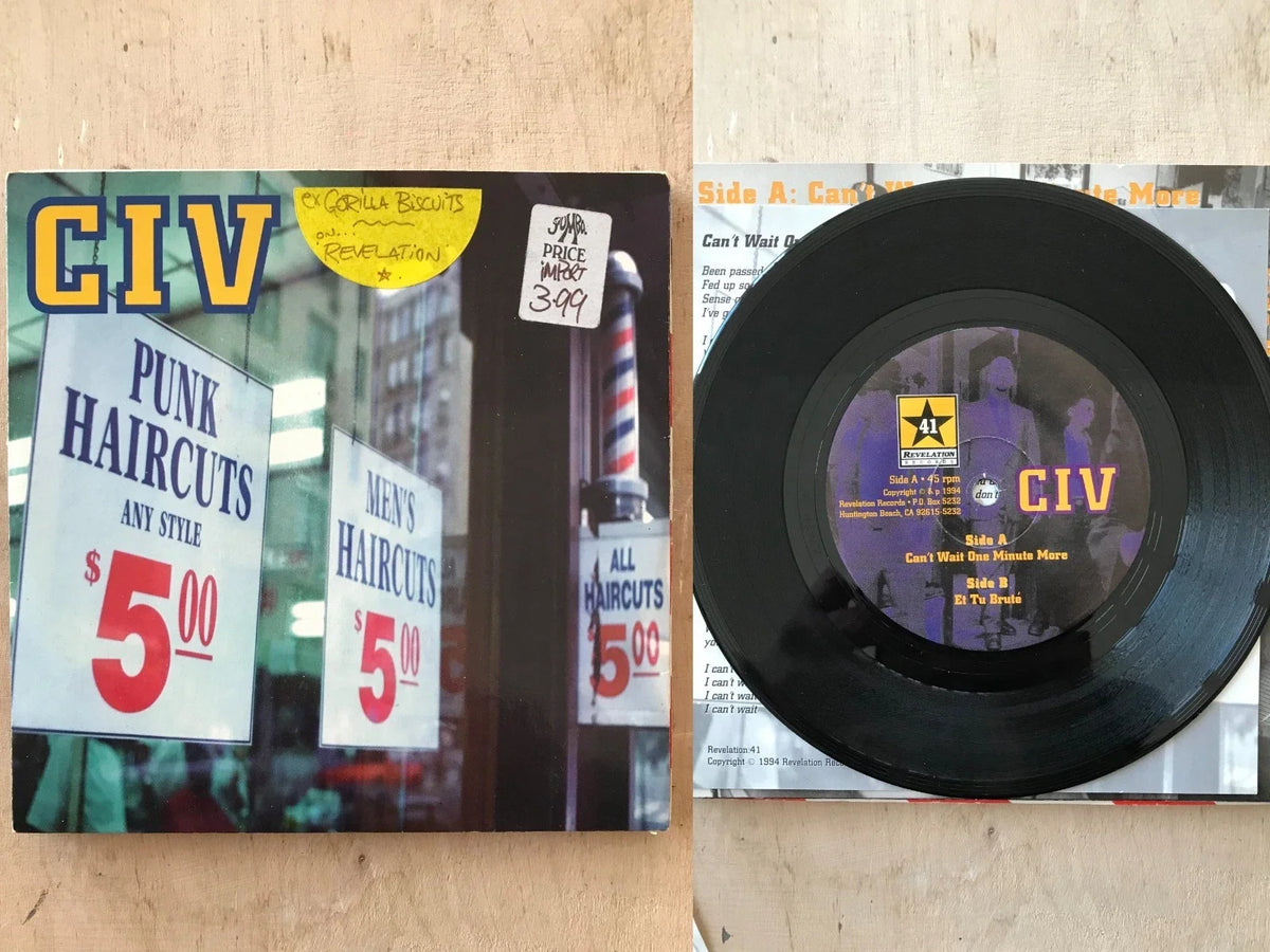 CIV – Can’t Wait One Minute More | Vinilo de 7 pulgadas (Usado)