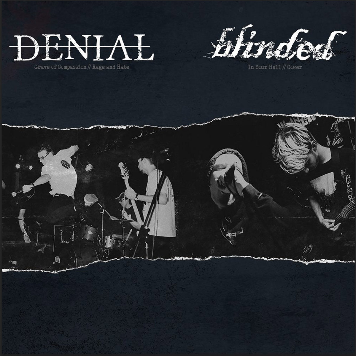 Denial / Blinded – Split cover