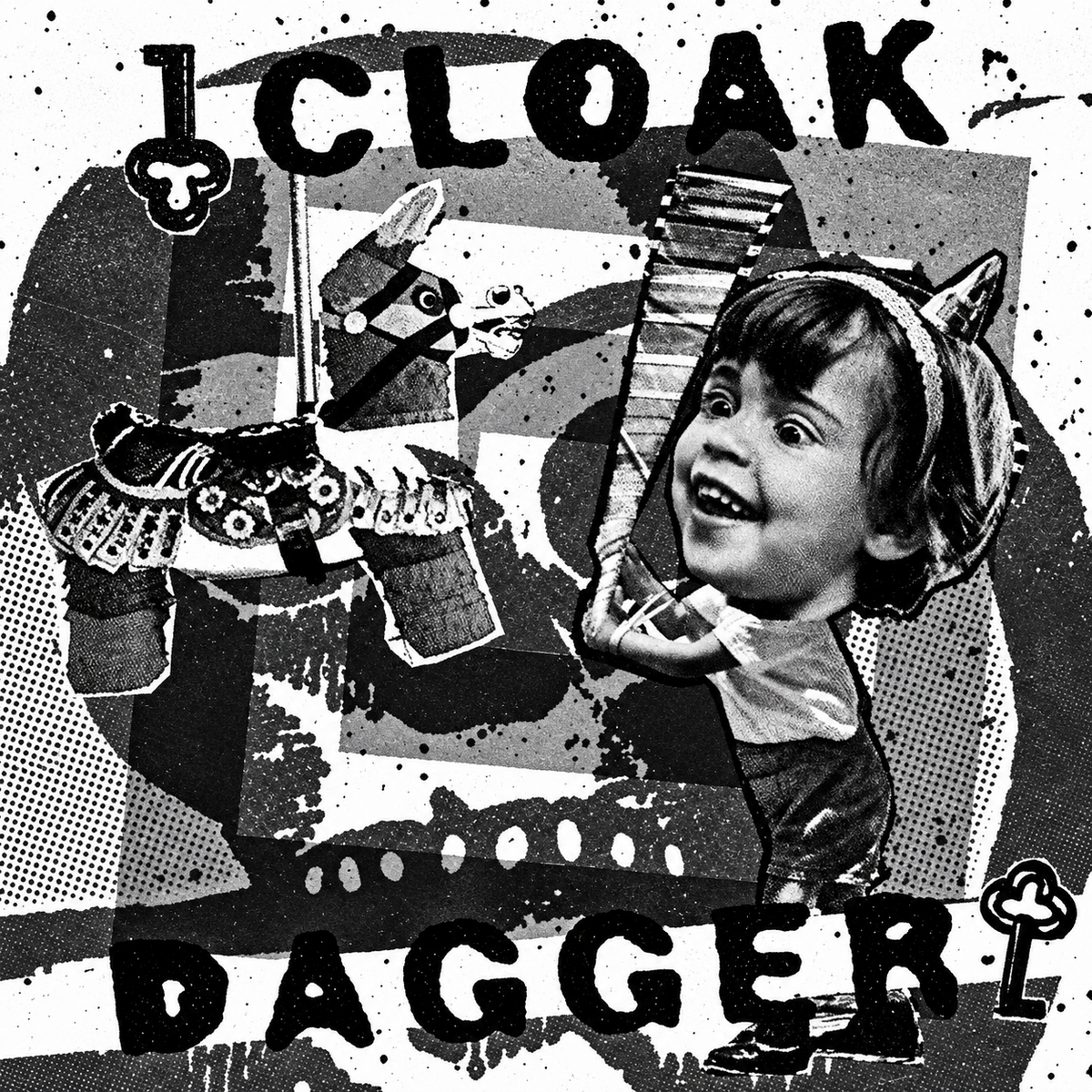 Cloak/Dagger — Cloak/Dagger (Used 7") — black-and-white cover artwork