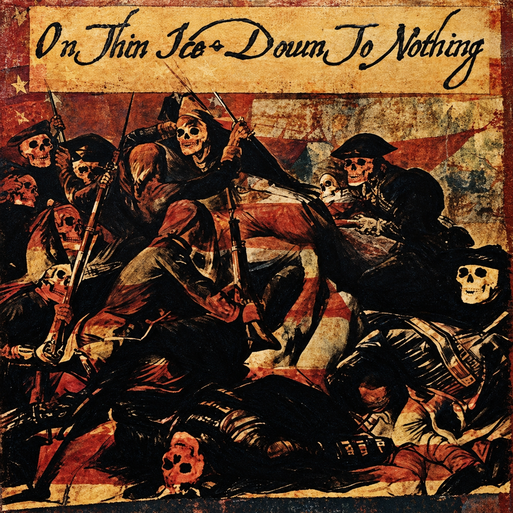 Down to Nothing / On Thin Ice — Split EP (Used 7") — cover artwork