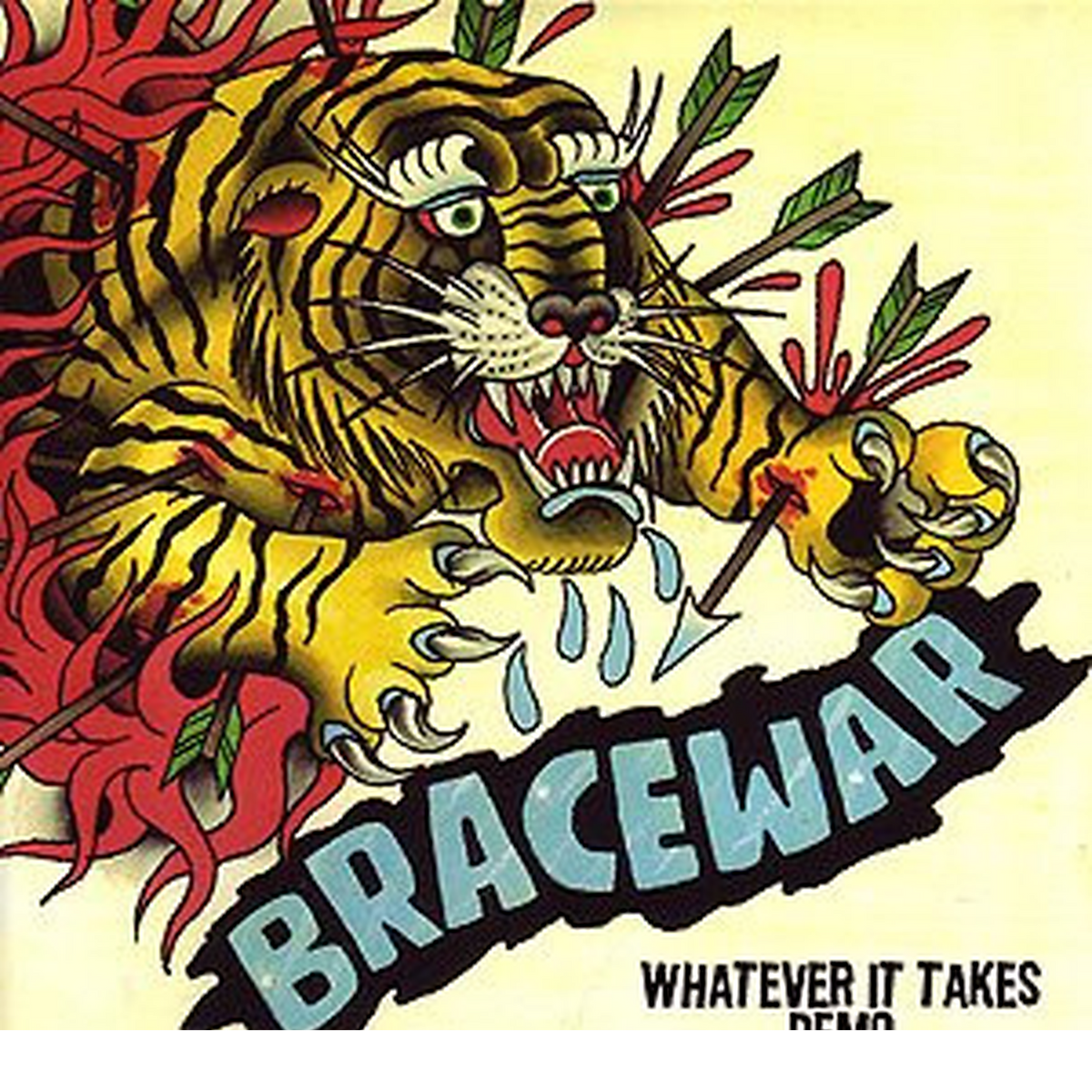 Bracewar — Whatever It Takes Demo (Used 7") — cover artwork