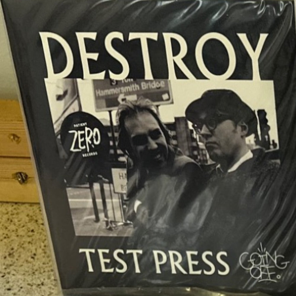 Actual sleeve of Going Off — Destroy Test Press 7-inch