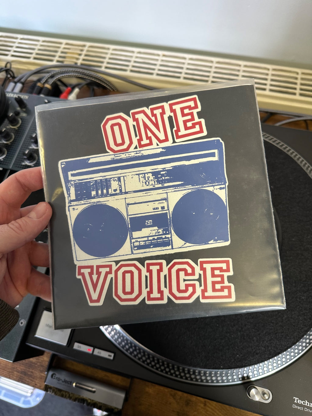 One Voice front sleeve