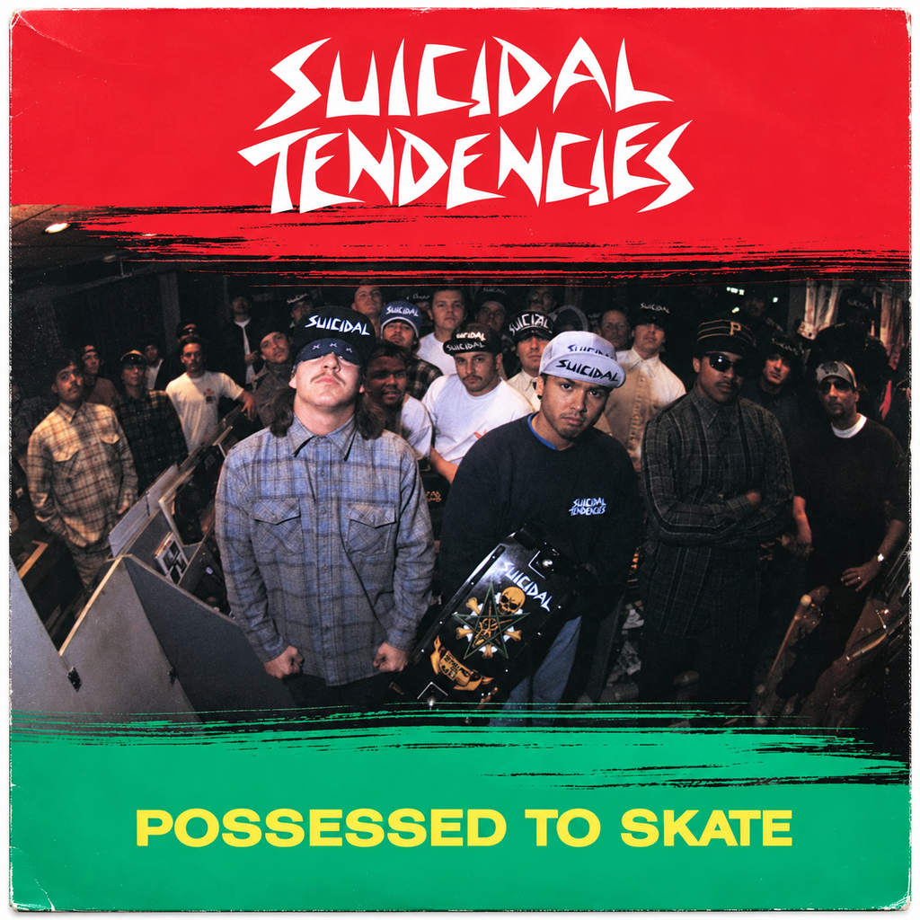 Suicidal Tendencies – Possessed to Skate 7-inch front cover artwork