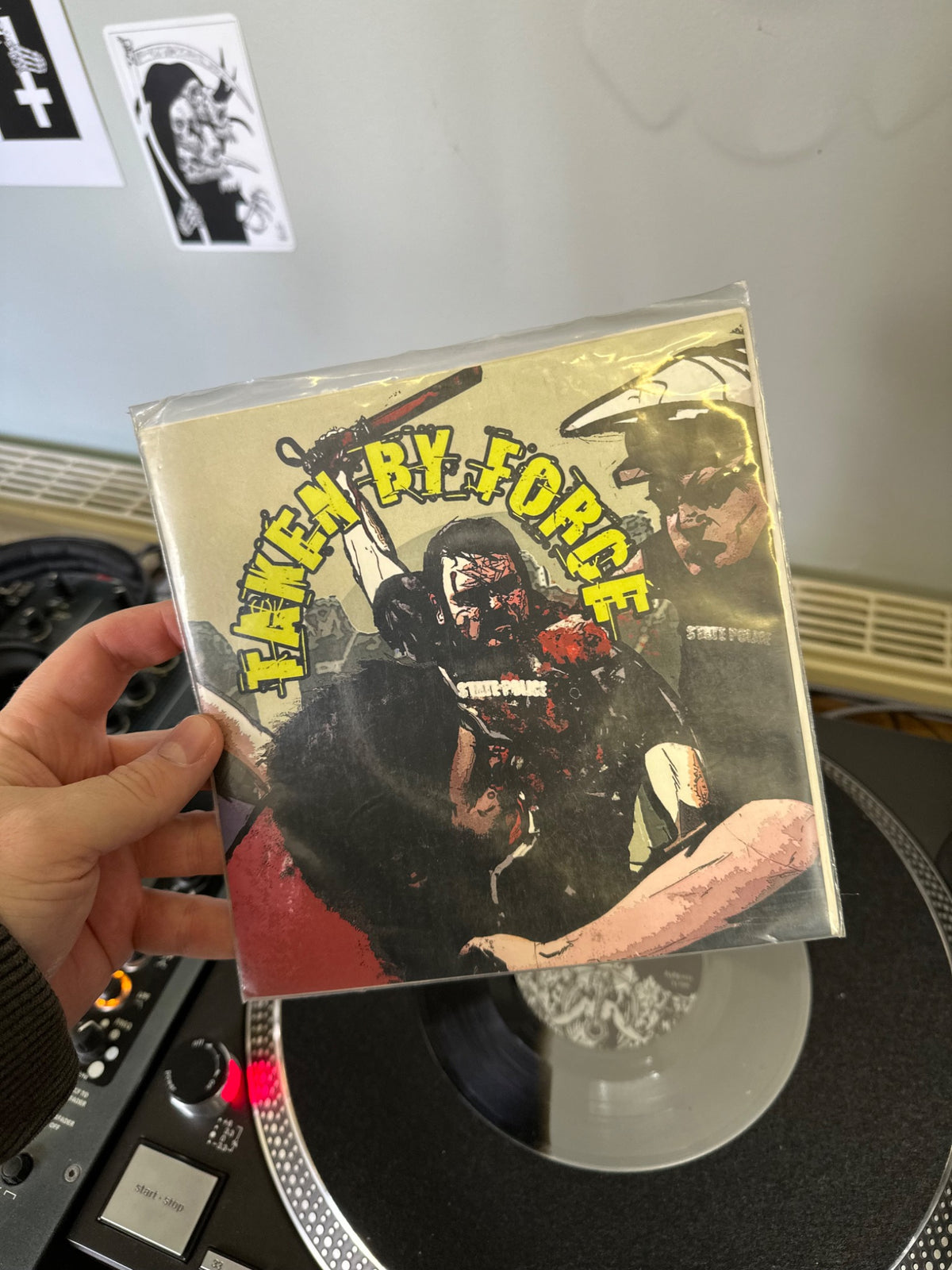 Taken By Force self-titled front sleeve