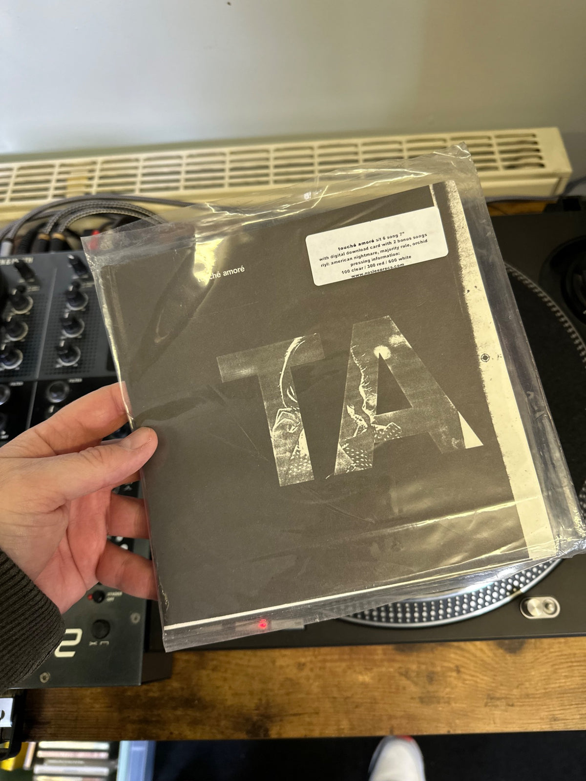 Touché Amoré self-titled front sleeve