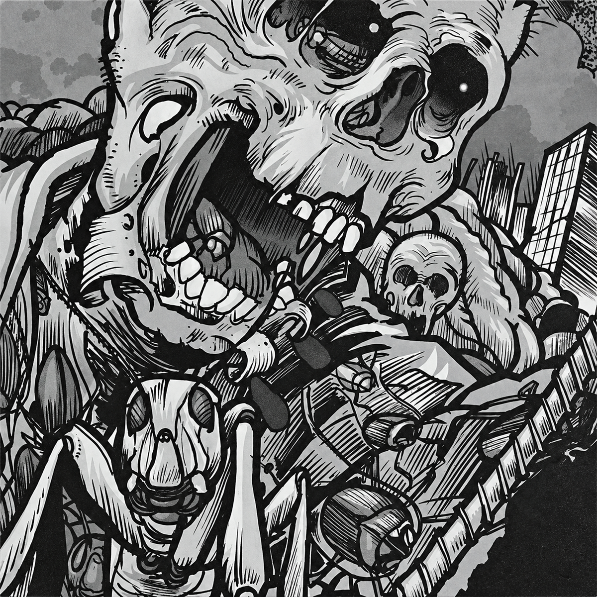 Trash Talk – Plagues limited grey cover artwork