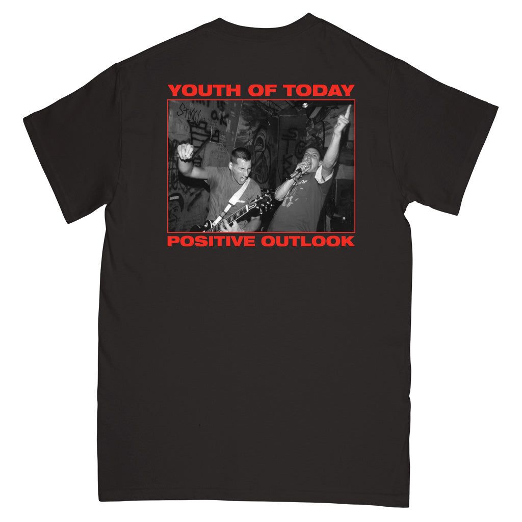 Youth Of Today "Positive Outlook (Black)" - T-Shirt back